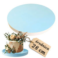 Podkład pod tort styrodur śr. 28 JASNY NIEBIESKI - BŁĘKITNY
