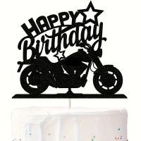 Topper na tort HAPPY BIRTHDAY MOTOCYKL MOTOR WZ.II